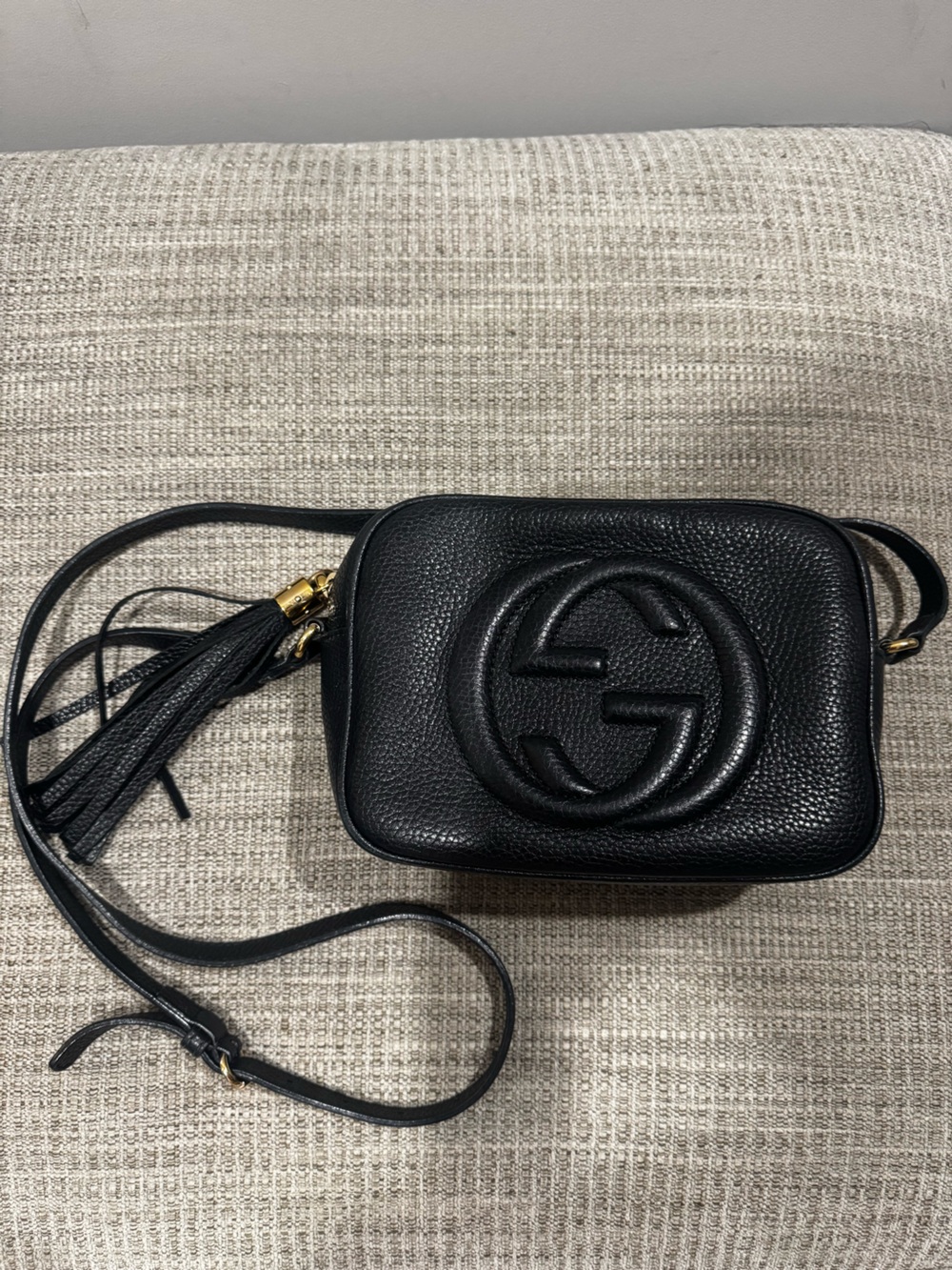 Authentic Gucci Soho Disco Bag Black